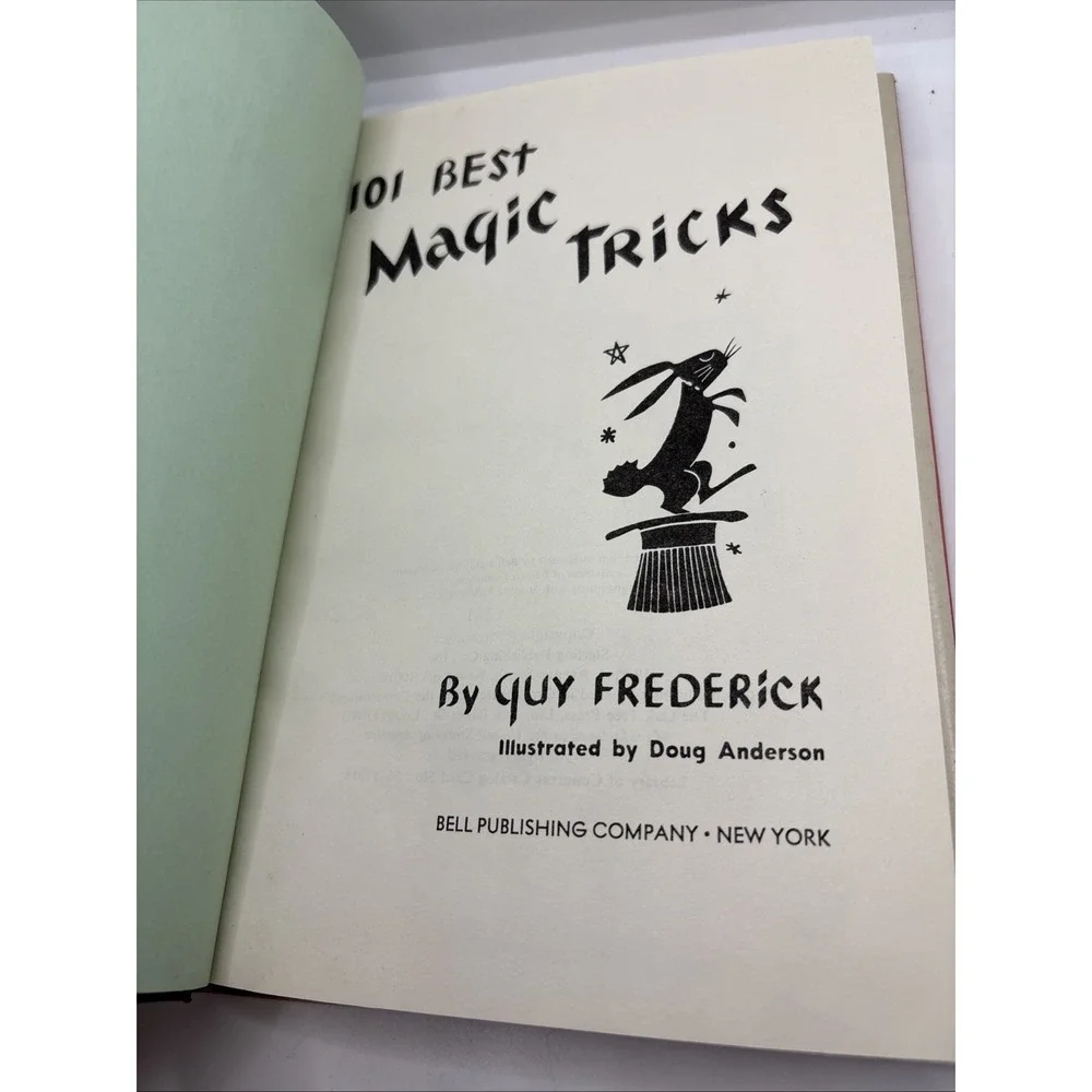 101 Best Magic Tricks by Guy Frederick 1956 Vintage Hardback Dust Jacket‎